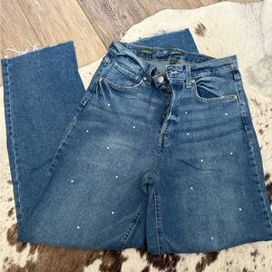Wild Fable Blue Ankle Cropped Jeans
